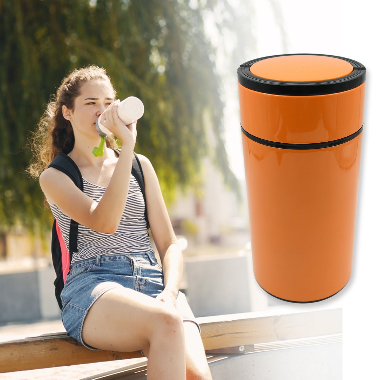 Stainless Steel Water Bottle With Foldable Spoon & Handle Easy to carry, Leak Proof, Rust Proof, Hot & Cold Drinks, Gym Sipper BPA Free Food Grade Quality, Steel fridge Bottle For office / Gym / School (1000 ML) Stainless Steel Water Bottle With Foldable Spoon & Handle Easy to carry, Leak Proof, Rust Proof, Hot & Cold Drinks, Gym Sipper BPA Free Food Grade Quality, Steel fridge Bottle For office / Gym / School (1000 ML)